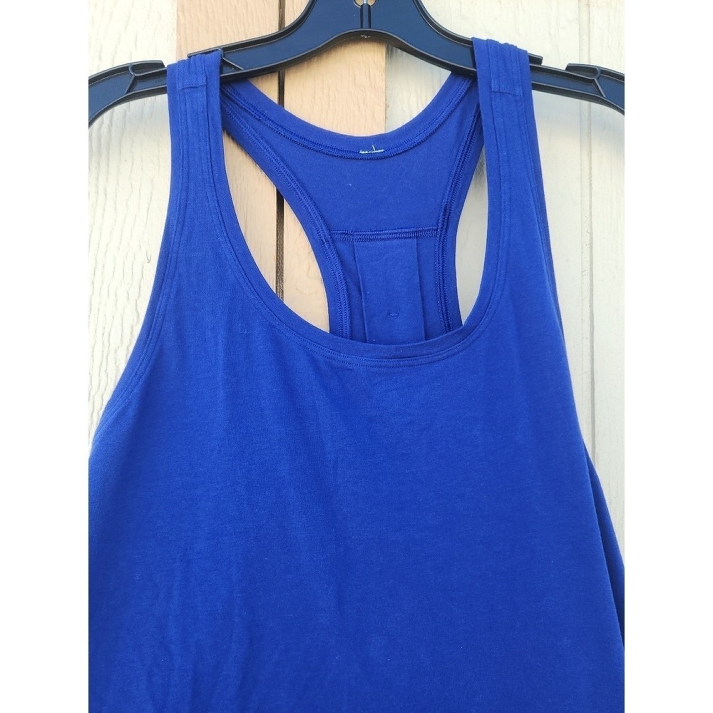 Lululemon Love Pleated Racerback Sporty Athletic Running 6 Medium Larkspur Tank - Picture 2 of 3